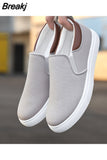 Men Canvas Shoe Casual Sneaker for MenLight Slip-on Vulcanized Comfortable Male Flats Loafers New Black Trainers Zapatos