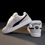 Breakj Outdoor Ethnic Shoes Spring Rubber Square Head Imitation Leather Artificial PU Leather Low Top