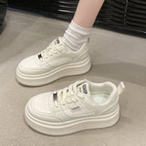 Breakj Inside Heighten Women's Shoes Autumn Platform Breathable Small Casual Board Shoes Sports Small White Shoes