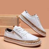 Women Sneakers Elegant Floral Printed Lace Up Flat Shoes Student Spring Casual Shoes Women Vulcanized Shoes Zapatillas