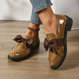 Breakj Card With Bright Leather Shoes In The Spring And Autumn Of 2025 New Bow Princess British Style Single