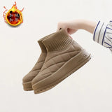 Breakj Velvet High Top Snow Boots Female 2024 Winter New Student Ins Korean Version Warm Casual Platform Cotton Shoes