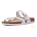 2023 New Summer Beach Cork Slipper Flip Flops Women Mixed Color Casual Outside Non-slip Slides
