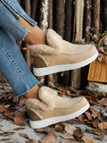 Breakj Shoes Plus Thick Hair Edge Warm Flat Cotton Shoes 2025 Autumn And Winter New Snow