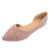 Bird New Fashion Pointed Head Shallow Mouth Side Empty Flat With Flat Bottom Pregnant Women With Versatile Single Shoes Powder Black Work Women's
