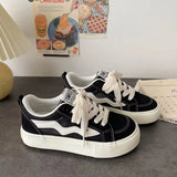 Women Sneakers Causal Shoes Chunky Platform Shoes Thick Bottom Lace-up Women's Vulcanized Shoes Sneakers Zapatos De
