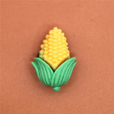 Single Sale Cute Mini Shoe Charms Accessories Simulation Fruits&Vegetables Shoe Decoration fit croc jibz Kid's X-mas