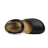 New Summer Women Gladiator Cork Sandals Fashion Casual Buckle Strap Closed Toe PU Leather Sandal Shoe Flat