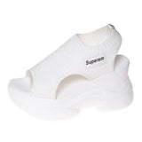 Breakj Weaving Thick-Soled Sandals Women's Spring And Summer Net Surface Breathable Fish Mouth And Heel Shoes Foot Movement Large-Size Casual Shoes