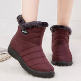 Boots Waterproof Snow Boots Female Plush Winter Boots Women Warm Ankle Botas Mujer Winter Shoes Woman Plus Size