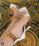 Breakj 2023 New Chain High-Toe Sandals Designer