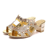 Women Cute Sweet Blue Crystal Peep Toe High Heel Shoes & Sandals Ladies Classic Summer High Heels Party Shoes