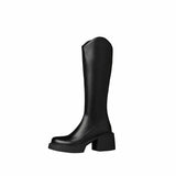 Breakj Women 2025 Autumn And Winter New Thick And Knight Boots But Knee Thin Boots Fashion High-Hee