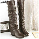 size 34-43 fashion new arrival Winter Mid-Calf Women Boots Black White Brown flats heels half boots autumn Snow shoes