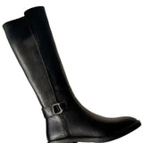 Breakj Boots Female 2024 Spring And Autumn New Winter Add Velvet Round Head Side Zipper Martin But Knee High Boots Small