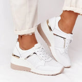 Spring Autumn Women Casual Walking Shoes Height Increasing Sport Wedge Shoes Air Cushion Comfortable Sneakers Zapatos De