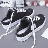 2020 Spring Summer Women Canvas Shoes flat sneakers women casual shoes low upper lace up white