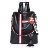 new retro fashion zipper ladies backpack leather high quality school bag shoulder bag for youth bags leather