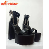Dropship 2023 Summer High Quality Platform Ankle Strap Cover Heel Buckle Strap Fashion Sexy Woman Sandals Shoes