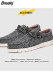 Shoes Breathable Men's Loafers Casual Comfortable Footwear Designer Shoes Men Zapatos De Hombre Plaid Woven Canvas