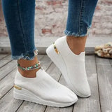 Breakj Women's Shoes In The Spring And Summer Of 2025 New Flying Mesh Shoes Children Leisure Sports Slopes And Thick-Soled Single