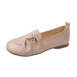 Breakj 2023 New Large Size Women's Shoes Soft Sole Single Shoes Women's Comfortable Mother Shoes Non-Slip Middle-Aged Flat