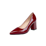 Shoes Women 2023 Pointed Shallow Mouth Shoes Women's Thick-heeled Fashion Shoes Plus Size 43 Zapatos Para