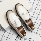 Formal Loafers Men's Moccasin Business Fashion Elegant Comfortable Wedding Office Shoes Tassel Casual