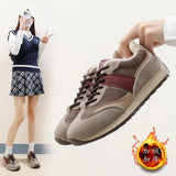 Breakj Korean Version Of The New Dad Shoes Female 2024 Winter Student Running Sports Platform Leisure Street Shot