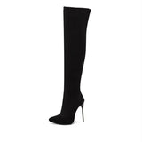 New Plus Size 34-45 Ins Sexy White Over The Knee Boots Women 2020 Thin High Heels Thigh High Lady Boots Shoes