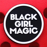 1pcs Black Elements Shoe Charms Black Girl Magic Queen Shoes Accessories Decoration Fit Croc Jibz Kids Gifts