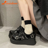 High Heels Y2k Shoes 2023 Summer Hot Star Graffiti Women Shoes On Platform Punk Gothic Lolita Mary Jean Platform