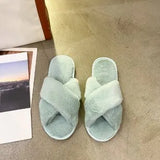 Slippers Female 2023 Spring Autumn New Women's Moon Flat Bottom Home Indoor And Outdoor Wear Plush Cotton