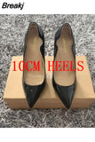Curl Upper Women Patent Pointed Toe Stiletto High Heels Sexy Ladies Party Dress Shoes Club Dance Pumps Plus