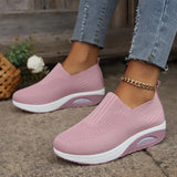 Breakj New Comfortable Shake Shoes Fly Woven Anti-Slip Soft Sole Mother Shoes Mesh Air Cushion Sports Women's