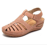 Breakj Retro-Bag-Headed Sandals Women's Summer New Hole Shoes Thick-Soled Round-Headed Slope And Octage Fish