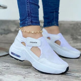 Women Red Sneakers Ladies Air Cushion Shoes Woman Mesh Sneakers Female Breathable Flats Increase Womens Casual