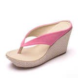Beach Sandals Wedge Platform Thongs Slippers Flip Flops Summer Shose For Women Girls
