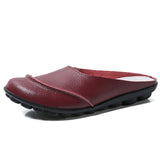 Breakj First Half Of The Slippers Women Wear 2023 New Bean Shoes Flat Bottom Large Lazy Cold Drag Woman
