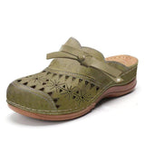 Breakj Bag Head Cool Drag Woman 2025 Summer New Slope And Women's Sandals Thick Soles Hollow Round Head Wearing