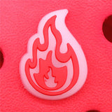 1pcs Cute Rabbit Shoe Charms Luminous Star Flame Planet Shoe Accessories Decoration Fit Croc Jibz Kids Party Gifts