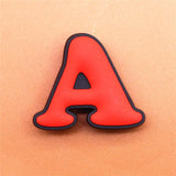 PVC Capital English Letters Shoe Charms Shoes Accessories Croc Shoe Buckle Decorations Ormaments fit JIBZ Party Kid's
