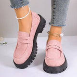 Breakj New British Wind Pedal Small Leather Shoes Women Retro Thick-Soled Lefang Shoes Casual Single