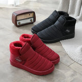 Keep Warm Winter Boots Fashion Snow Boots For Couple Winter Flats Cotton Shoes Women Lightweight Ankle Boots Botas