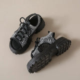 Breakj Sports Sandals Women 2025 Summer New Korean Version Of The Pine Cake Thick-Sed Fashion Casual Fish Mouth