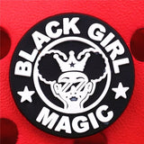 1pcs Black Elements Shoe Charms Black Girl Magic Queen Shoes Accessories Decoration Fit Croc Jibz Kids Gifts