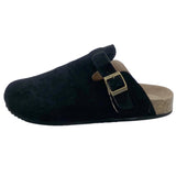 Breakj Head Slippers Female Couple Drag Wish Large Belt Buckle Decorated Roman Shoes Half Dragged Lazy Women Shoes