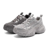 With The Same Thick-Bottomed Old Dad Shoes Women's 2025 New Autumn And Winter Anti-Slip Casual Sports
