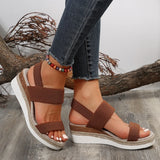Breakj Slope Heel Sandals Women 2025 Summer New Fish Mouth Tight Feet Thick-Soled
