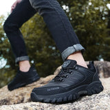 Men Winter Snow Boots Waterproof Casual Sports Shoes Warm Men's Boots Large Size Outdoor Low Top Hiking Boots Work
